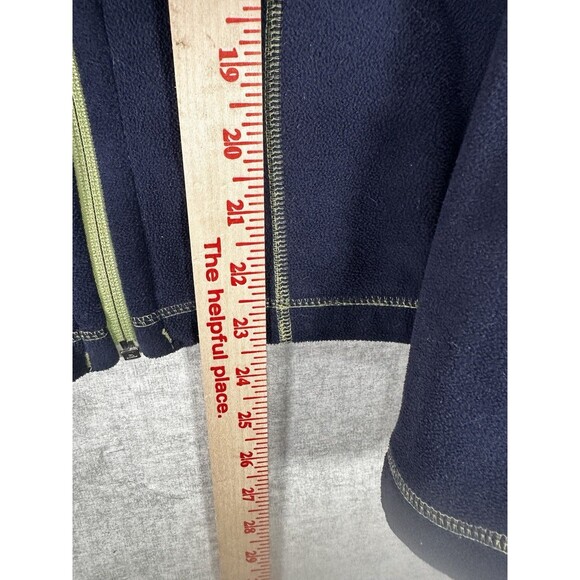 LL Bean Womens Full Zip Shell  Fleece Jacket Size Small Navy reversible - Picture 6 of 7